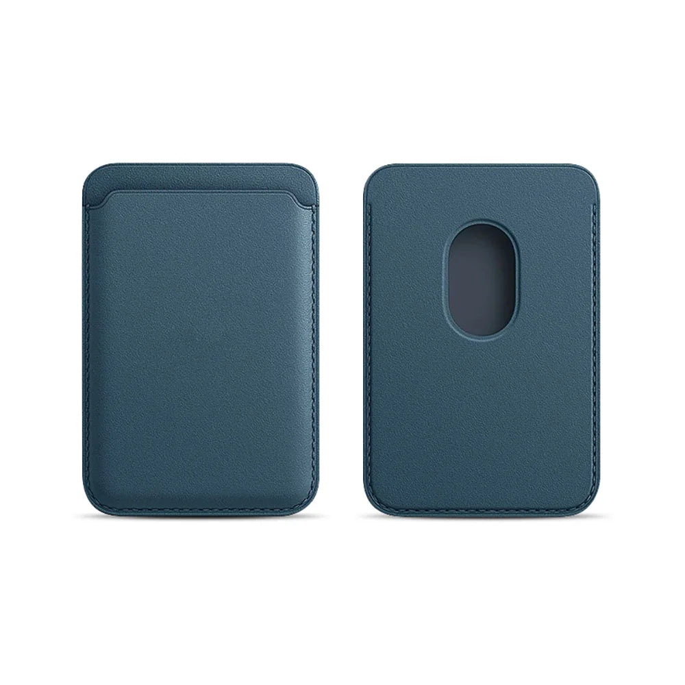 Leather Card Wallet Cover Phone Card Holder for MagSafe Magnetic Case Suitable for All iPhone for MagSafe Card Phone Back Bag