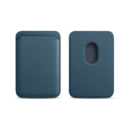 Leather Card Wallet Cover Phone Card Holder for MagSafe Magnetic Case Suitable for All iPhone for MagSafe Card Phone Back Bag