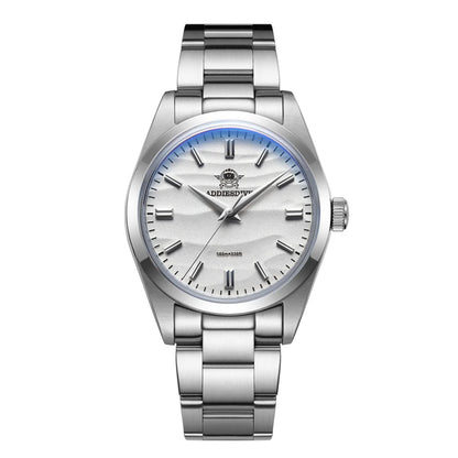 ADDIESDIVE Hot Sale AD2030 Without LOGO Watch Stainless Steel 100M Waterproof Quartz Watches 3D Sand Dial Men's Wristwatch Dress