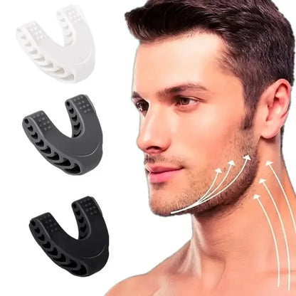 U Shape Jaw Exerciser New Facial Mouth Jawline Face Fitness Muscle Chew Ball Bite Breaker Training Equipment - Urbizia