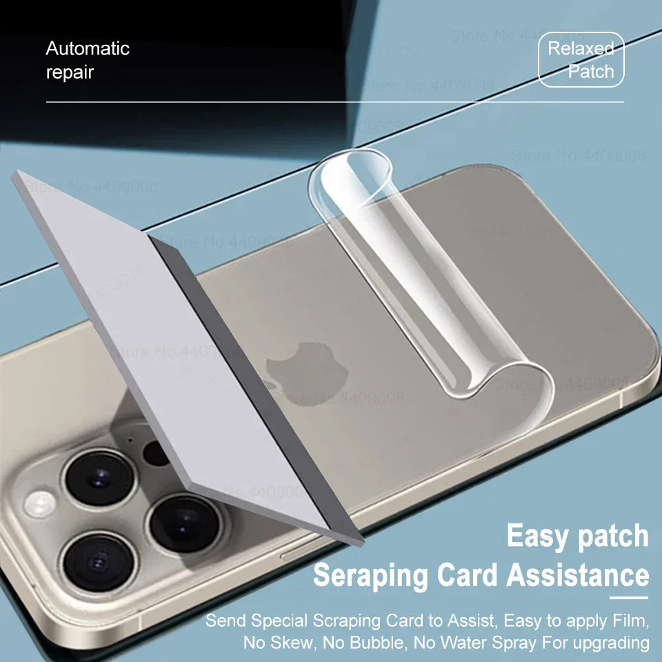 3Pcs Back Hydrogel Film For Apple iPhone 17 16 Pro Max Air Full Cover Screen Protection Clear Film HD Stickers Phone Accessories
