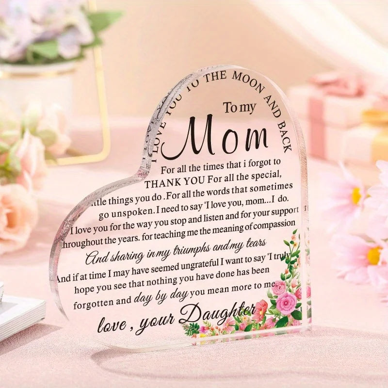 Mom Heart Keepsake - Perfect Birthday & Mother's Day Gift from Children
