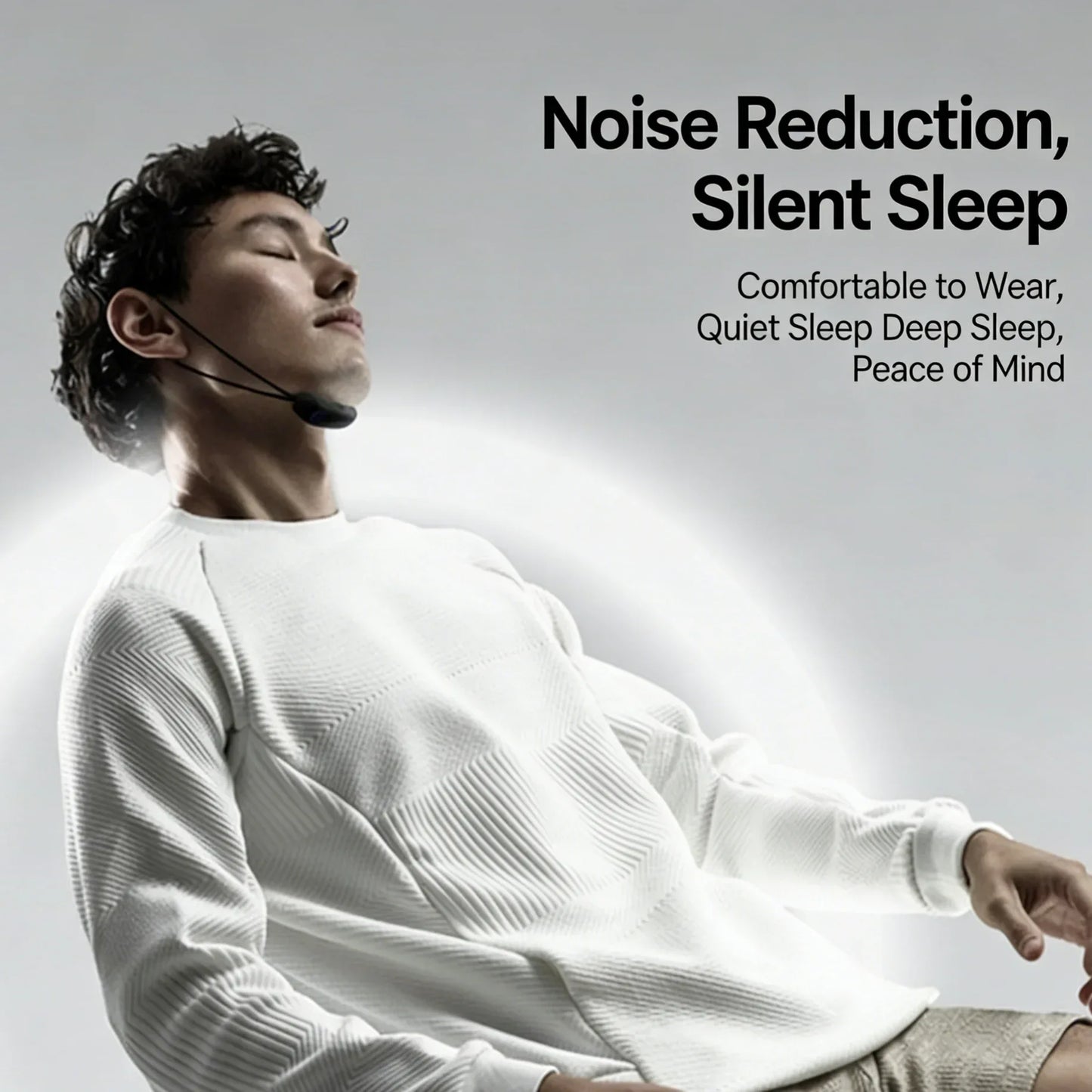 1 piece Intelligent Monitoring Anti-Snoring Chin Strap Adjustable Anti-Snoring Belt Prevents Snoring