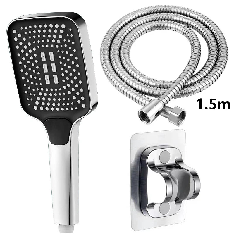 New Large Size High Pressure Overhead Rain Shower Head Large Flow Booster Rain Shower Head 360° Rotation Water Saving