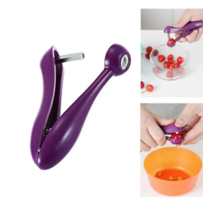 Cherry & Olive Pitter Tool – Manual Fruit Seed Remover
