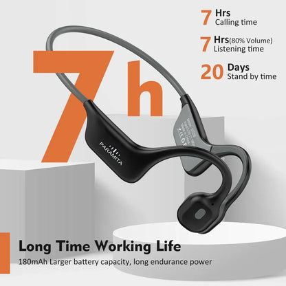 2024 Classic DG08 Bone Conduction Headphone Wireless Bluetooth Headset with MIC BT 5.3 Waterproof for Sport Running Workouts - Urbizia