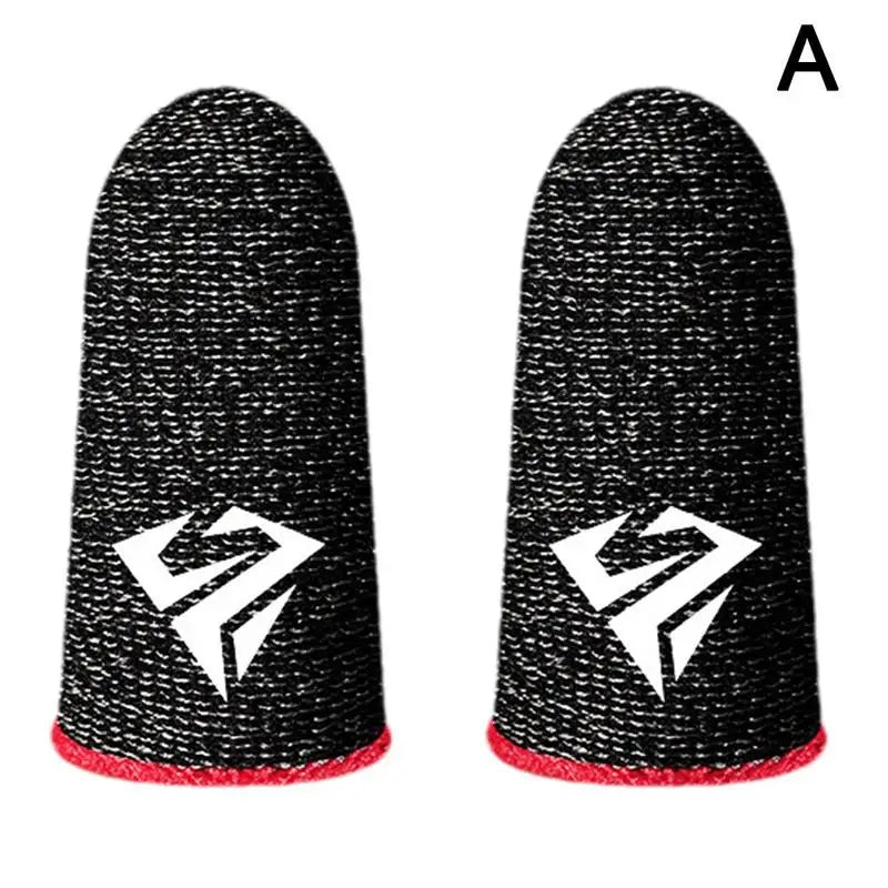 2pcs Fingertip Sleeve Esports Gloves For PUBG Gamer Sweatproof Anti-slip Touch Screen Hand Grip Finger Cot Gaming Finger Cover