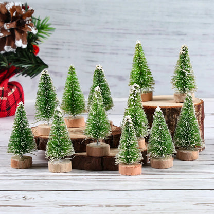 Artificial Mini Wooden Christmas Tree – Tabletop Ornament