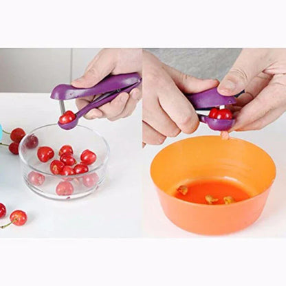Cherry & Olive Pitter Tool – Manual Fruit Seed Remover