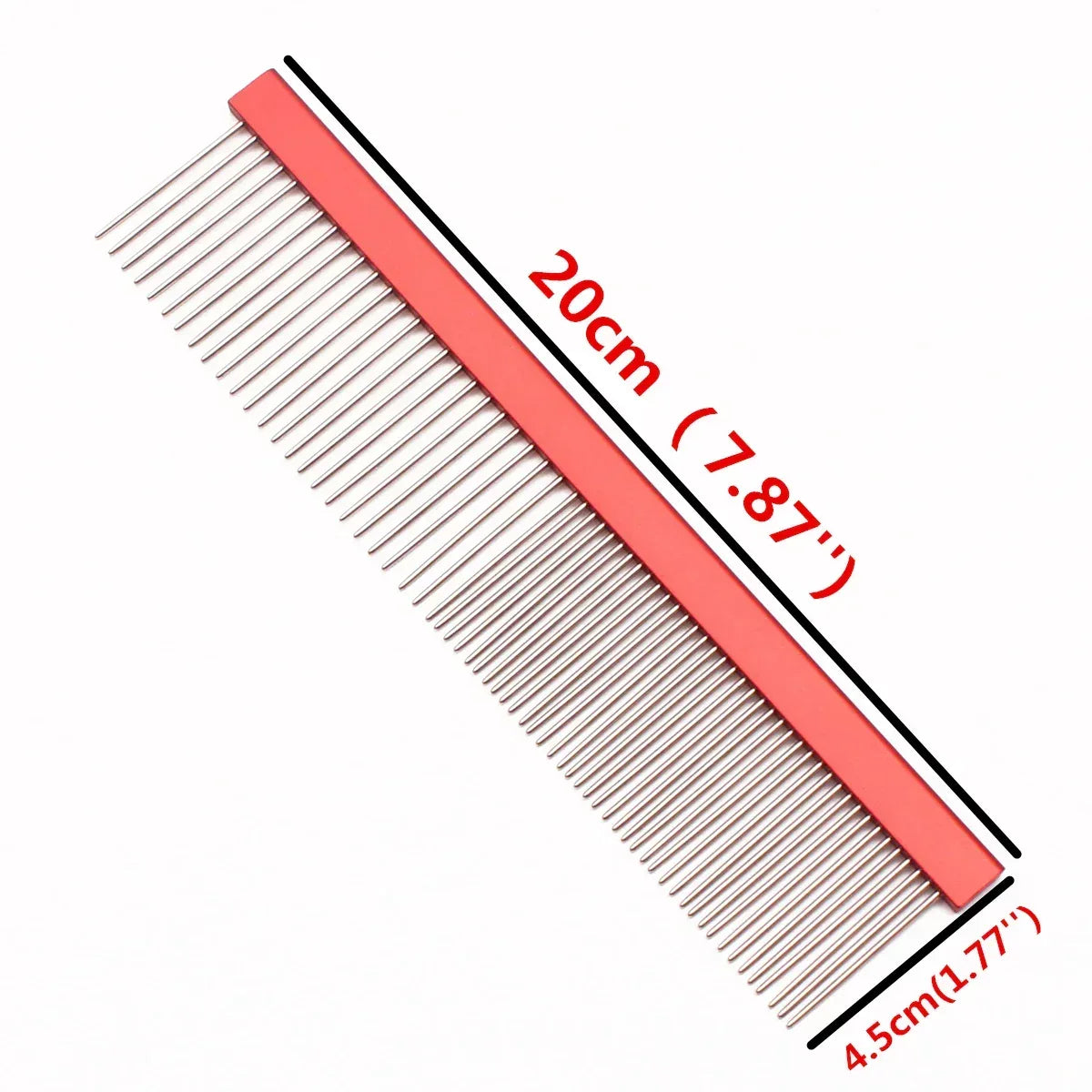 Pet Grooming Combs Aluminum Alloy Brush For Dogs Boundary Knot Massage Tools Professional Salon Cat Hair Cleaning Crescent Combs - Urbizia