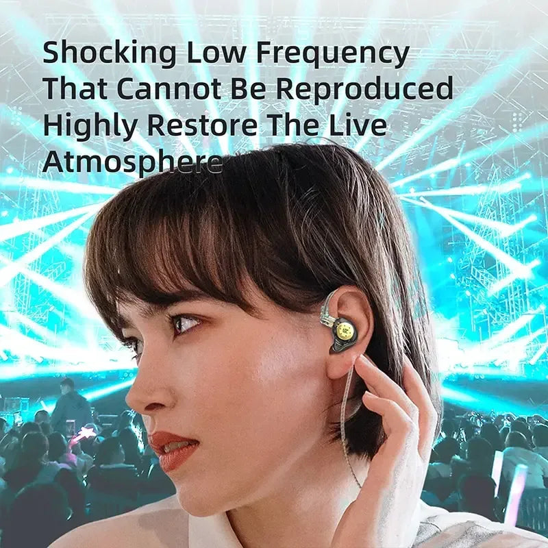 KZ EDX PRO Dynamic Earphones HIFI Bass Earbuds In Ear Monitor Sport Noise Cancelling Headset - Urbizia