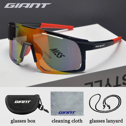 Giant cycling sunglasses Sports Glasses Riding Eyewear Mountain Bike Road Bicycle Outdoor Lenses With Case  Women Men