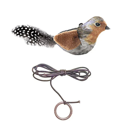 Hot lifelike Bird Vivid Cat Toys Pet Catnip Simulation Molding Cat Teaser with Feather Soft Plush Fabric Toys for Kitten - Urbizia