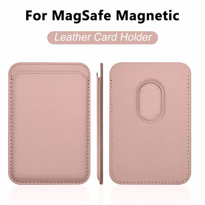 For Magsafe Official 1:1 Leather wallet Magnetic Card holder Case For iPhone 18 Pro 17 16 15 Pro Max Samsung Bag With Box Cover
