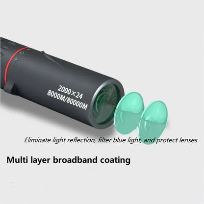 High definition monocular telescope with stand mini portable mobile phone telescope outdoor camping hunting bird watching - Urbizia