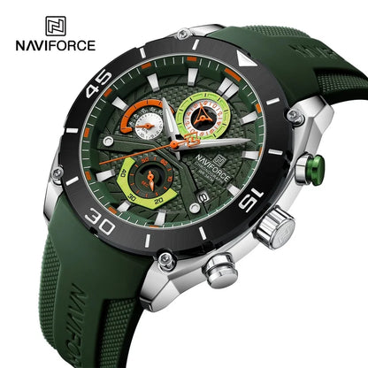NAVIFORCE Sport Watch for Men Waterproof Quartz Wristwatch Chronograph Military Clock With Luminous Reloj Hombre Male Gift 2024