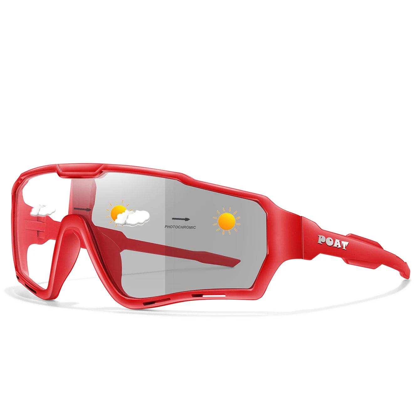 POAT Photochromic UV400 MTB Cycling Sunglasses