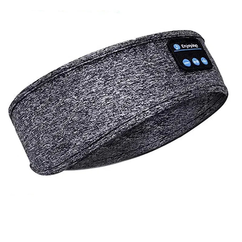 Bluetooth Headband Headphones Wireless Music Sports Hairband Running Fitness Sweatband Earphones Soft Sleeping Eye Mask Headset - Urbizia
