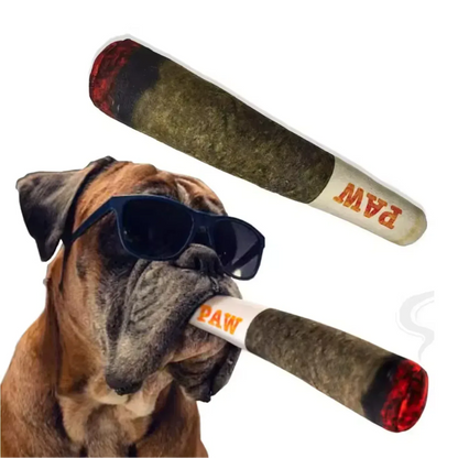 Funny Interactive Dog Toys - Cigar Design Plush Squeaky Pet Toys Grinding Teeth Creative Chew Toy For Small Medium Dog - Urbizia