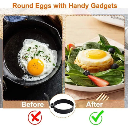 Anti-Scald Stainless Steel Egg Ring Pancake Mold Set