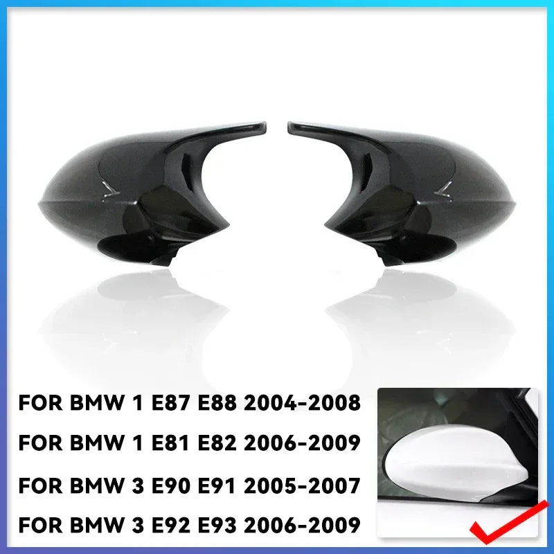 E90 E91 Black M3 Style Cover E81 E82 E87 E88 for BMW 1 3 Series E92 E93 Carbon Fiber M Look Rear Mirror Cap Car Accessories - Urbizia