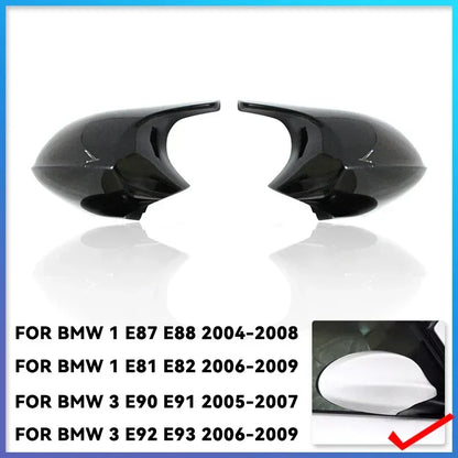 E90 E91 Black M3 Style Cover E81 E82 E87 E88 for BMW 1 3 Series E92 E93 Carbon Fiber M Look Rear Mirror Cap Car Accessories - Urbizia