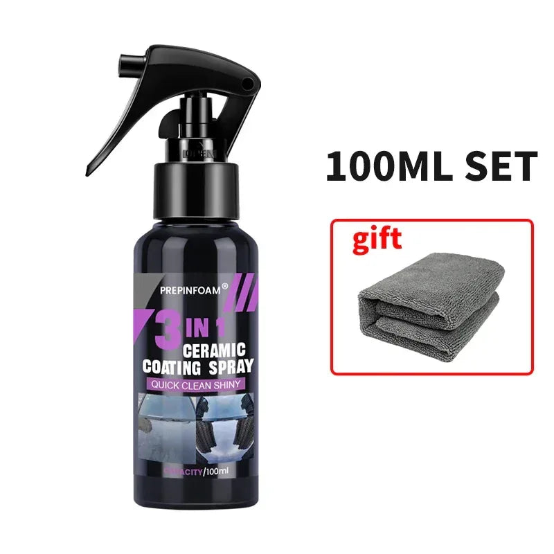 3 in 1 Car Ceramic Nano Coating Liquid Coatin Nano Crystal Hydrophobic Layer Polishing Paint Coating Agent Polish Nanos Coatings - Urbizia