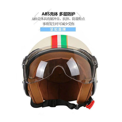 BLD Open-Face ABS Motorcycle Helmet, M–XL