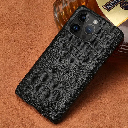 iPhone Genuine Crocodile Leather Case