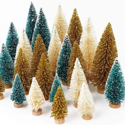 Mini Christmas Tabletop Cedar Pine Decorations