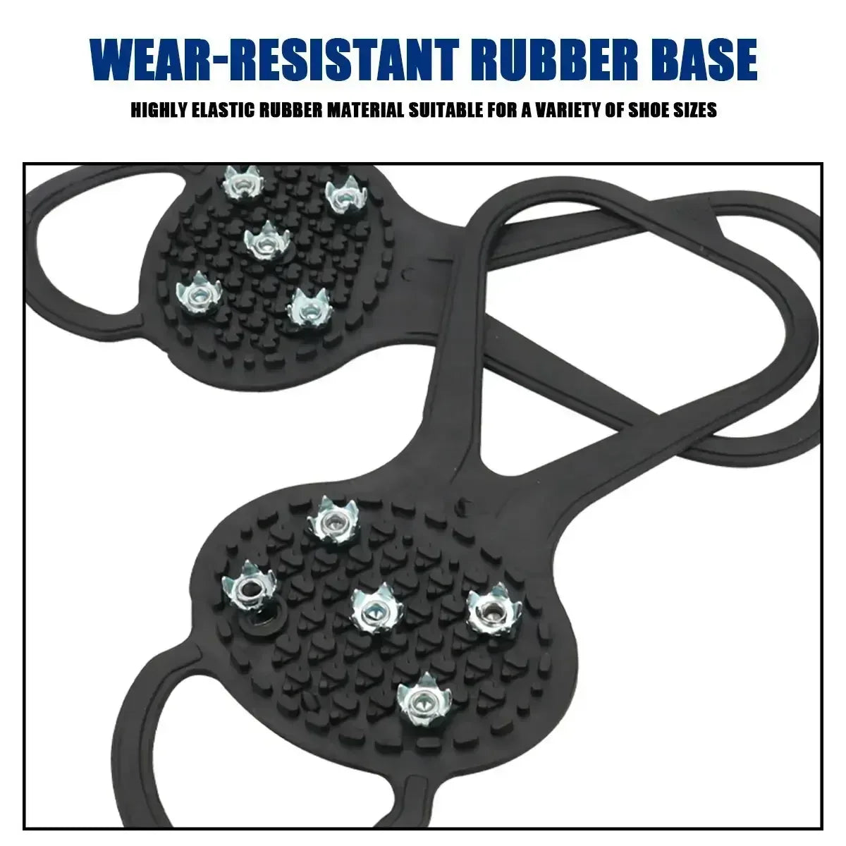 5‑Stud Anti‑Slip Ice Crampons Snow Grips For Shoes - Urbizia