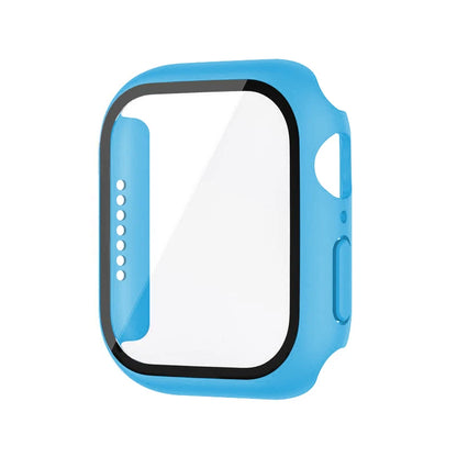 Tempered Glass+Case For Apple Watch 38mm 40mm 41mm 42mm 44mm 45mm 46mm Screen Protector Protective Cover iWatch 10 8 7 9 6 SE 5