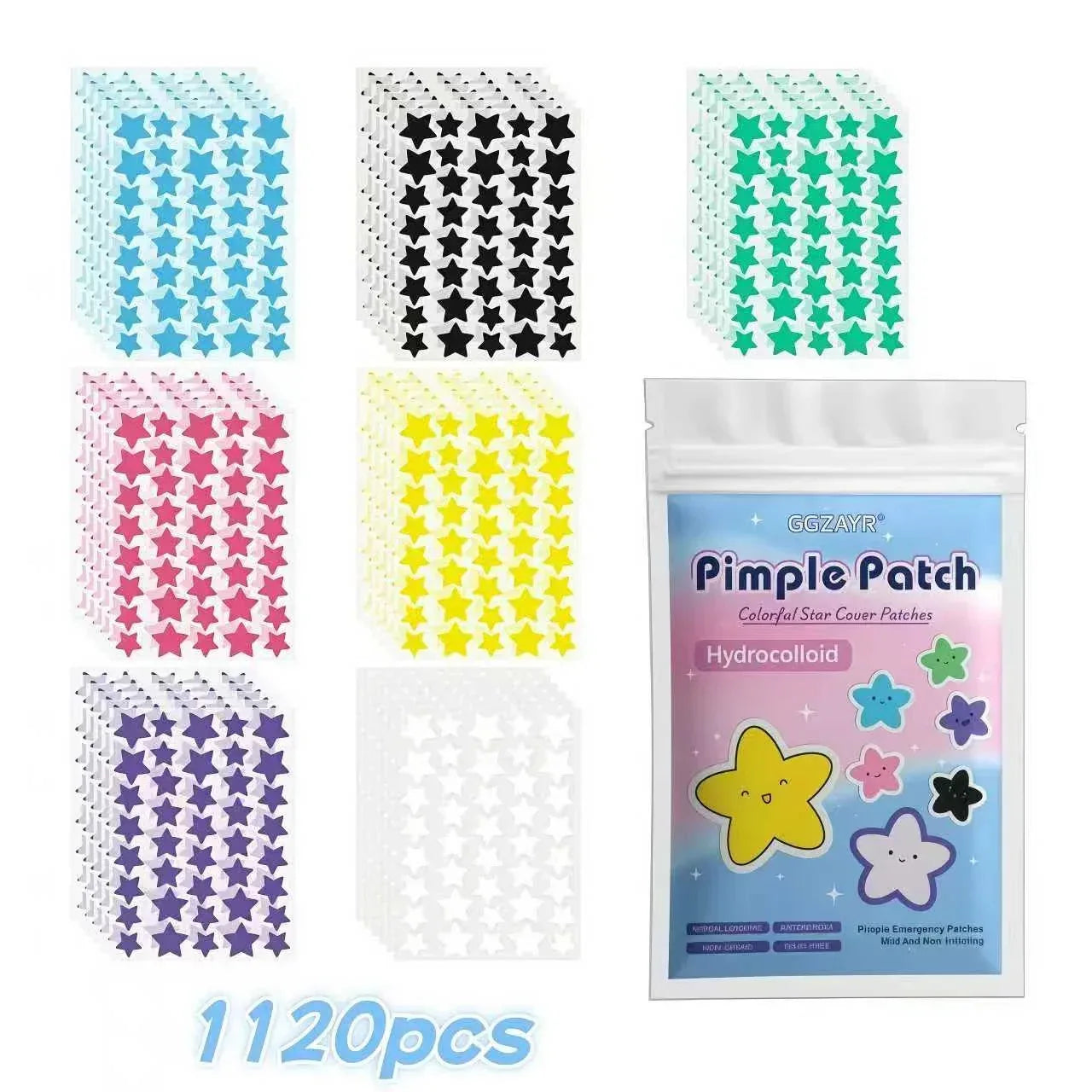 Seven-Color Star Acne Pimple Patch Set