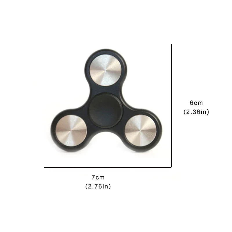 Aluminum Alloy Three Leaf Fidget Hand Spinner Metal Fidget Spinner Toy Stress Relief Toys For Adult Gifts Fidget Toys