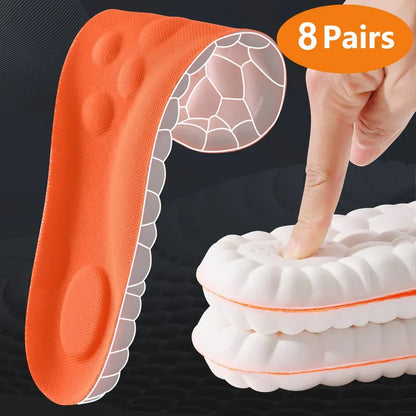 1/2/4 Pairs Sports Insoles – Shock Absorption & Arch Support - Urbizia