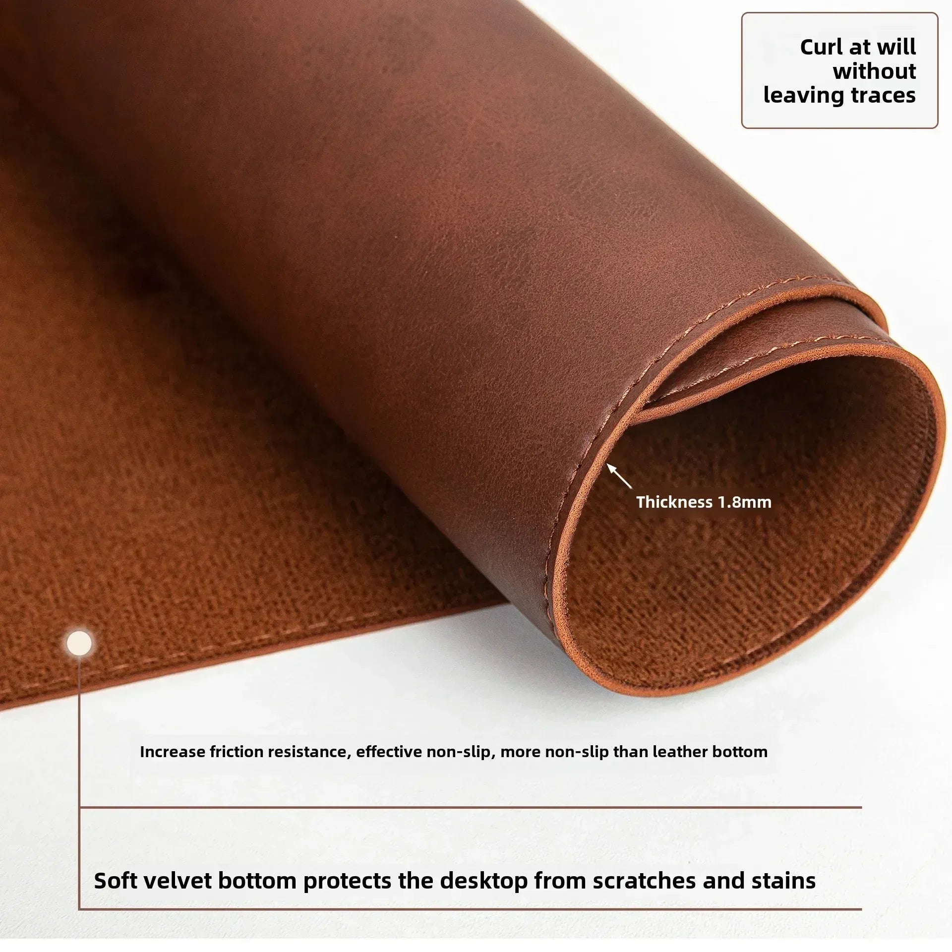 Desk Pad Waterproof PU Mouse Pad Desk Mat Protective Cover Large Mousepad Computer Laptop Non-slip Easy To Clean Keyboard Mats - Urbizia