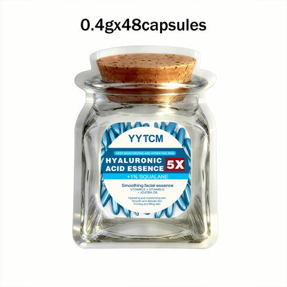 Hyaluronic Acid Deep Moisturizing Capsule Essence, Deep Moisturizing and Brightening Skin Essence (0.4g X 30 Capsules)/Bag - 1 B