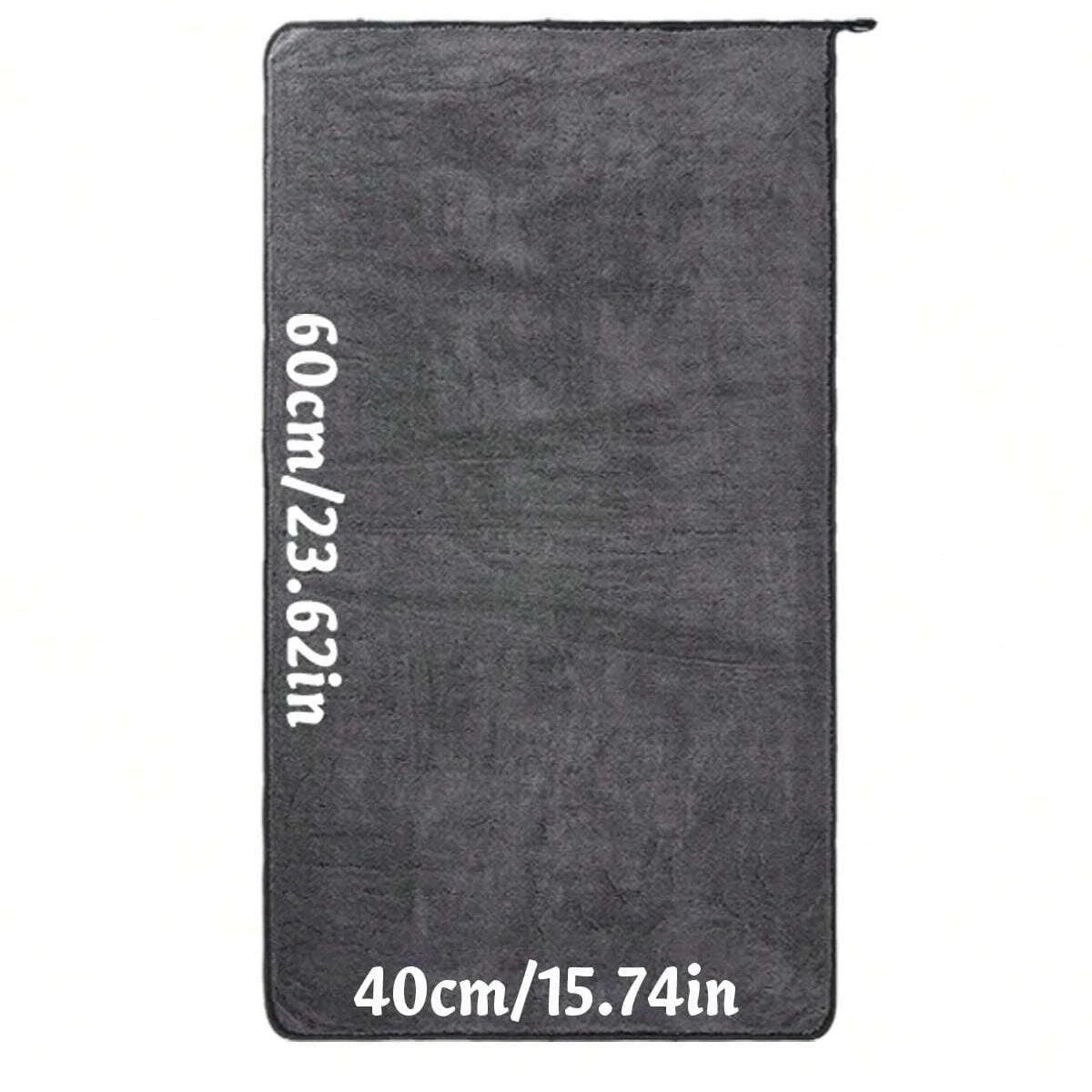 Dark gray car microfiber towel, oversized strong absorbent car wash cloth, high-efficiency cleaning wipe cloth