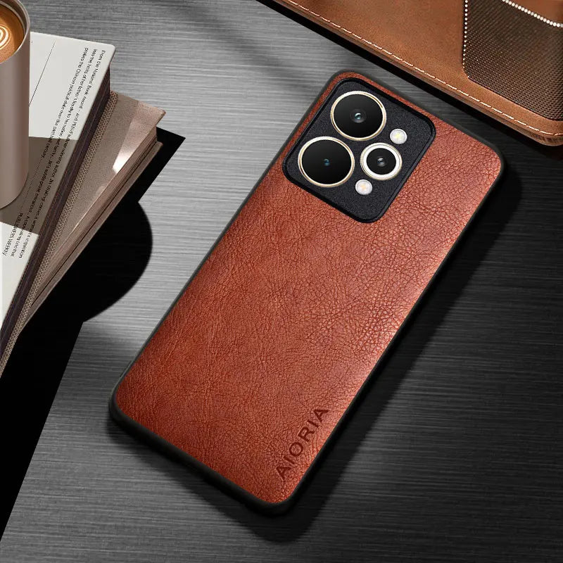 for Realme 15 Pro 5G Case funda Luxury Vintage Leather coque Elegant Phone cover for realme 15t case capa