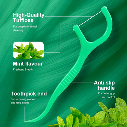 Mint Dental Floss Stick – Portable Oral Care - Urbizia