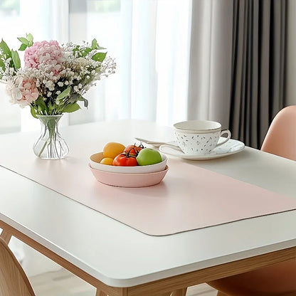 Large Faux Leather Waterproof Mouse Pad Desk Mat