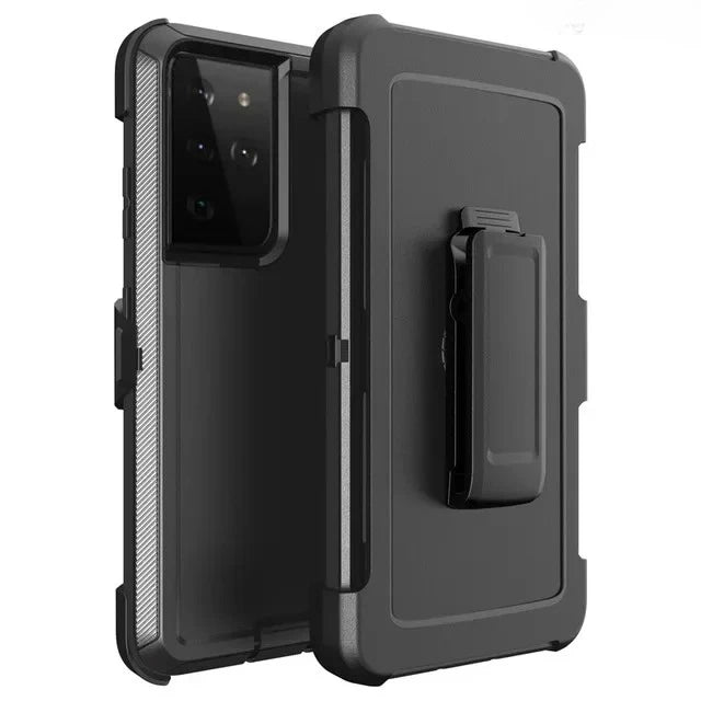 3-in-1 Military Armor Shockproof Phone Case For Samsung S26 S26 Plus S26 Ultra Otter Case Box Belt Clip Protective Cover