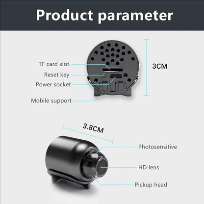 2.4G WiFi Camera Small Remote Monitoring Wireless Survival Camera Home Security Small Night Vision Network Camera