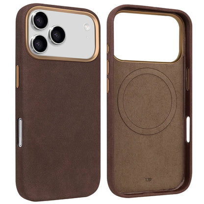 Suede Phone Case for iPhone 18 Pro with Magnetic Wireless Charging Anti-Drop Cover Compatible with iPhone 18 17 16 15 Pro Max