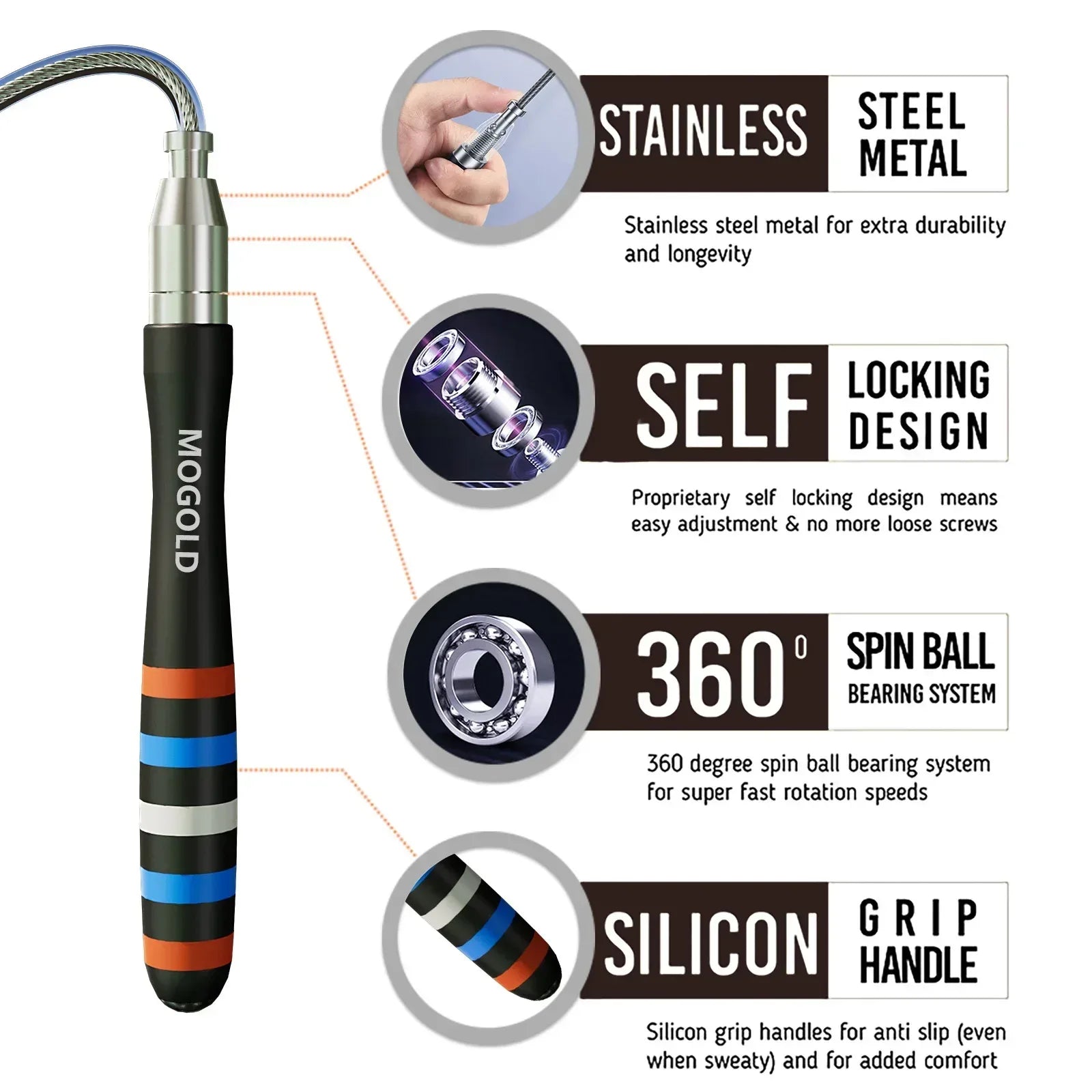 Gym Speed Crossfit professional Jump rope Exercise fitness gym Crossfit workout equipment sport bodybuilding man single speed - Urbizia