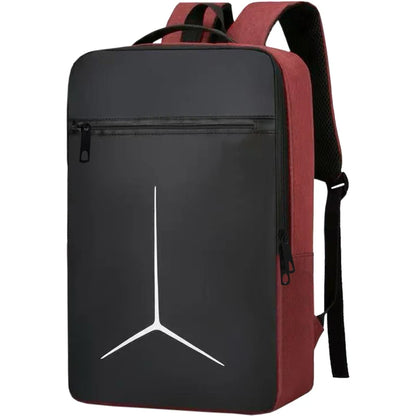 Classic Geometric Print Laptop Backpack Durable Waterproof Rucksack, Spacious Storage for Businessmen Students Everyday Use