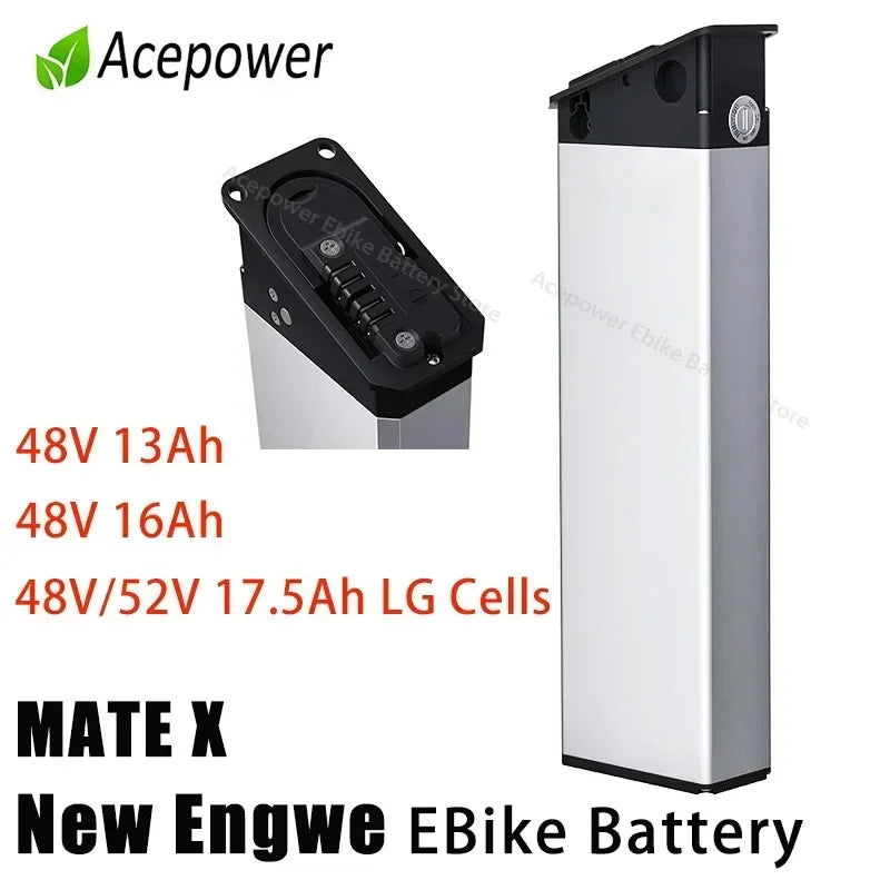 For Engwe EP-2 Pro Engine Pro Engine X MATE X Electric Bicycle Battery 48V 13Ah 16Ah 17.5Ah Replacement Battery Akku for Engwe