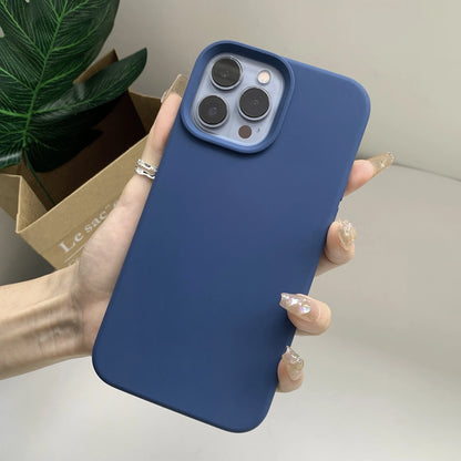 Simple Liquid Silicone Phone Case For iPhone 18 Pro Max 17 16 13 15 14 12 Pro Max Cases With Box Soft Fashion Shockproof Cover