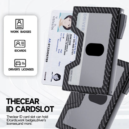 Automatic RFID-Blocking Pop-Up Card Holder for Men Fast Access Secure Design Metal Wallet Business Style Durable Wallet