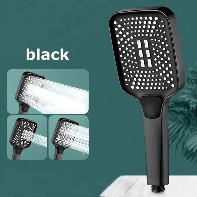 New Large Size High Pressure Overhead Rain Shower Head Large Flow Booster Rain Shower Head 360° Rotation Water Saving
